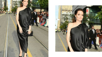 تصویر از ۵ استایل با پارچه سیلک از آنجلینا جولی