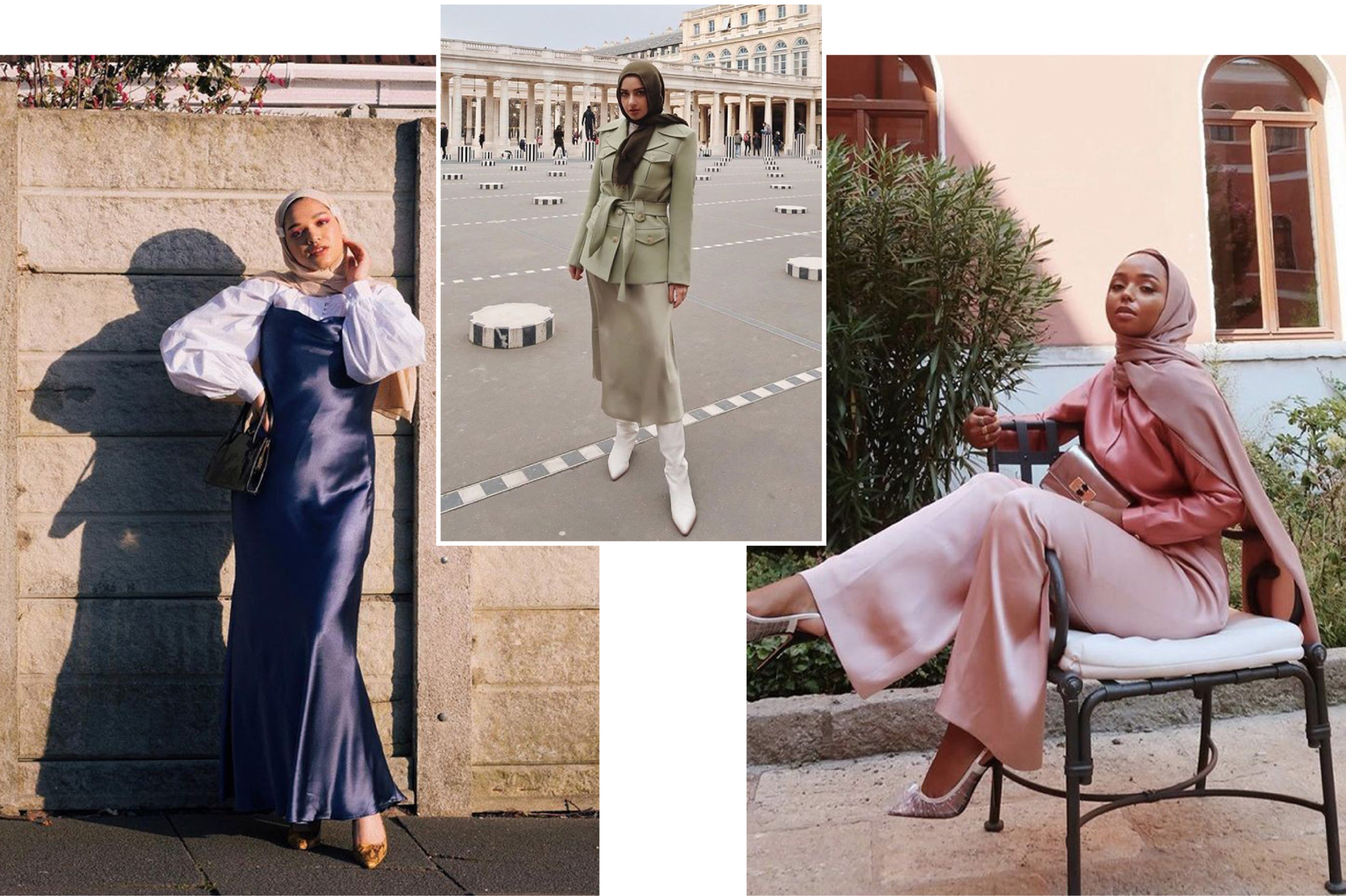 تنوع لباس های سیلک برای استایل حجاب