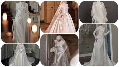 تصویر از لباس عروس با پارچه سیلک