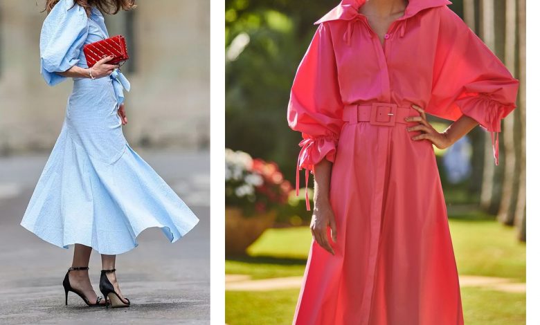 پارچه پوپلین ساده در قامت لباس مجلسی