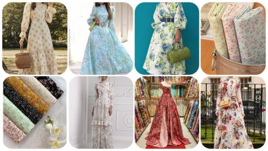 تصویر از بهترین پارچه ها برای پیراهن های مجلسی گلدار