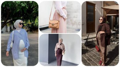 تصویر از دامن های مناسب دوران بارداری