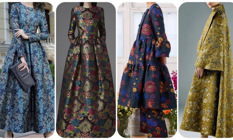 چگونه-از-پارچه-ژاکارد-برای-لباس-مجلسی-استفاده-کنیم؟