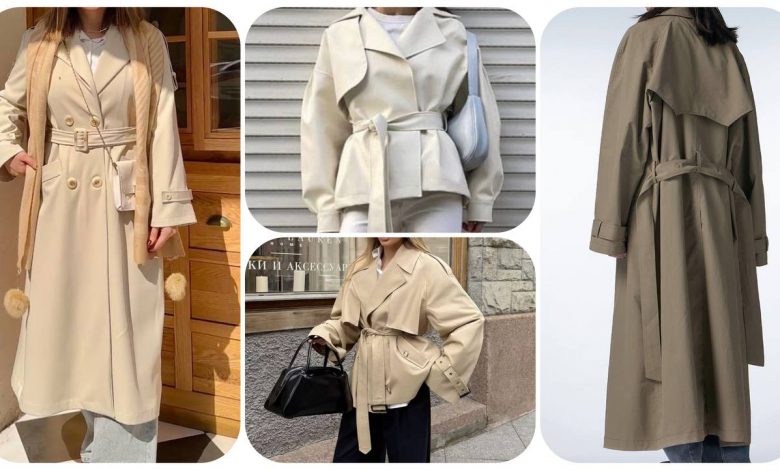 پارچه-بارانی-و-مانتو-های-زنانه-ترنچ