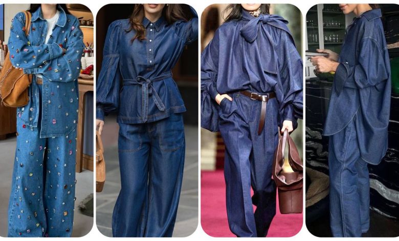 پارچه-جین-کاغذی-و-انواع-استایل-های-اسپرت-دخترانه