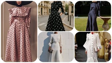 تصویر از پارچه خال خالی و 8 ایده برای داشتن استایلی خاص