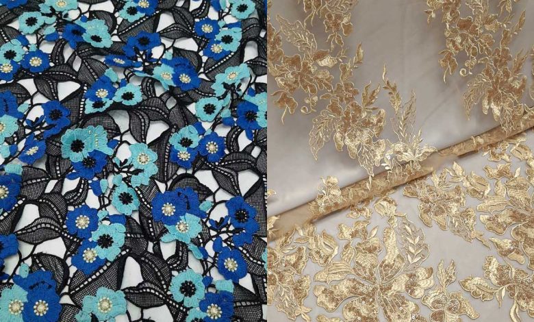 تفاوت پارچه گیپور و پارچه دانتل