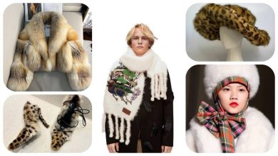 تصویر از پارچه خز و ایده دوخت انواع اکسسوری های زمستانه