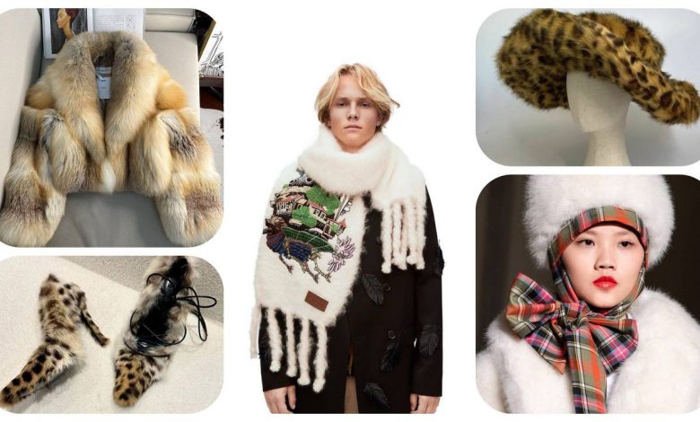 پارچه خز و ایده دوخت انواع اکسسوری های زمستانه