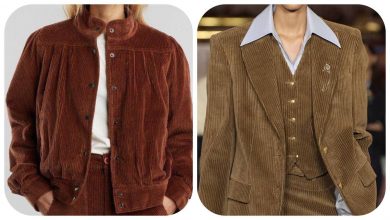 تصویر از پارچه مخمل کبریتی و ایده دوخت جدیدترین کت های زمستانه دخترانه