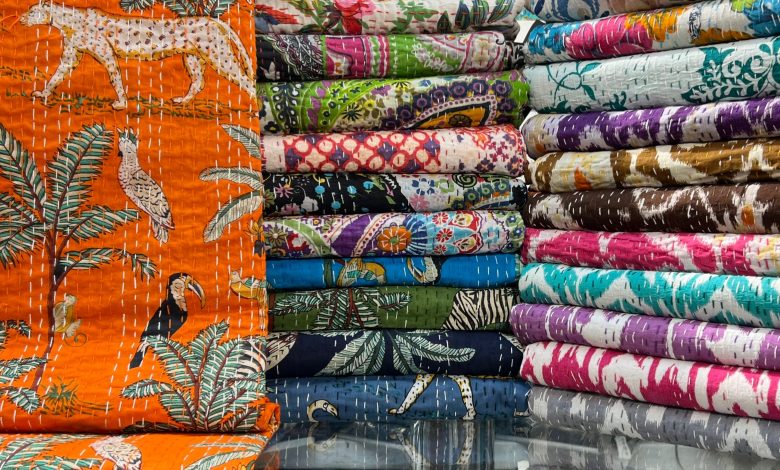 خرید پارچه کوک دوزی هندی