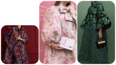 تصویر از پارچه ژاکارد گلدار و استایل های زیبا و خاص