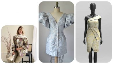 تصویر از پارچه ژاکارد مجلسی و استایل های ماکسیمال و پر زرق و برق