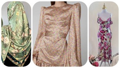 تصویر از پارچه ساتن گلدار در کالکشن 2023 برند زارا