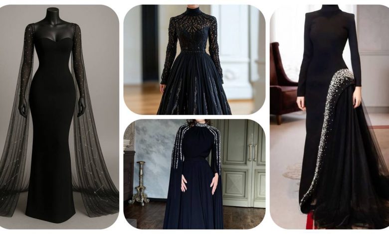 6-مدل-لباس-مجلسی-مشکی-برای-خانم-های-شیک-پوش