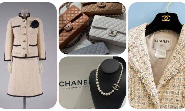 برند-شنل-و-مجموعه-ای-با-پارچه-شانل-(پارچه-بافت)