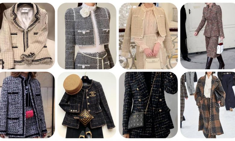 11-مدل-لباس-مجلسی-با-پارچه-بافت-شانل-+-30-ایده-استایل-مجلسی