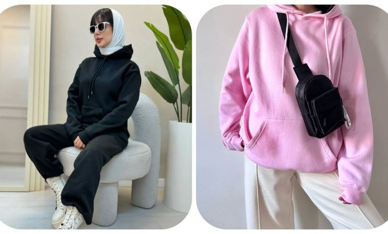 استایل-زنانه-با-هودی-هایی-از-جنس-دورس-+-30-ایده-برای-پوشیدن-هودی