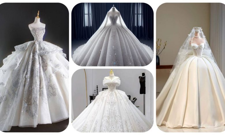 ۱۵-مدل-لباس-عروس-پرنسسی-+-آشنایی-با-پارچه-لباس-عروس