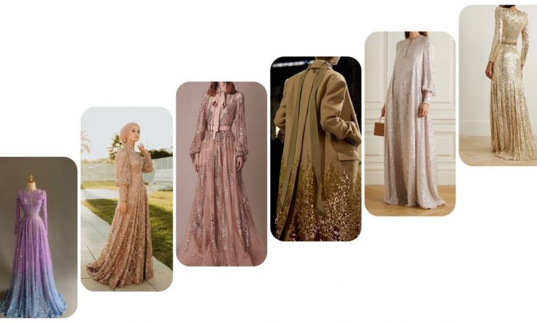 7-مدل-لباس-مجلسی-با-پارچه-پولک-دار-+-عکس