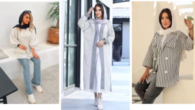 تصویر از 6 مدل مانتو بهاره با پارچه لینن راه راه و ایده استایل آن ها