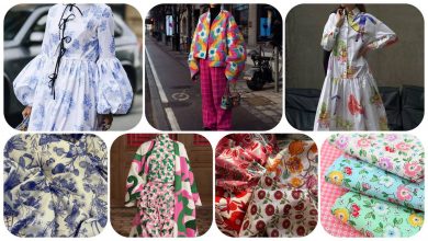 تصویر از پارچه طرح دار و تاثیر مدل های مختلف آن بر استایل شما