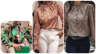 تصویر از 6 مدل شومیز جذاب با پارچه ساتن طرحدار