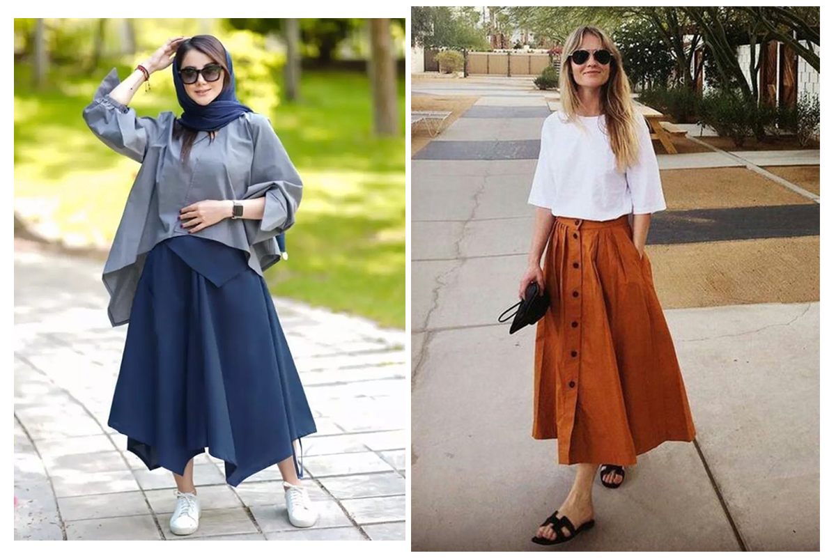 بلوز و دامن، یکی از جدید ترین لباس های تابستانه