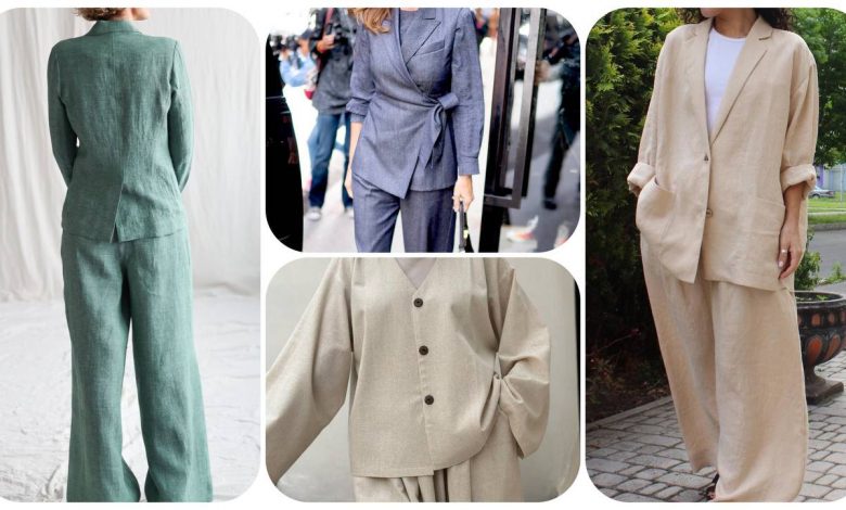 بهترین-پارچه-ها-برای-دوخت-کت-و-شلوار-زنانه-تابستانی
