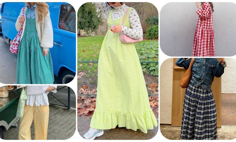 تابستان-1403-با-پارچه-چهارخونه-+-عکس