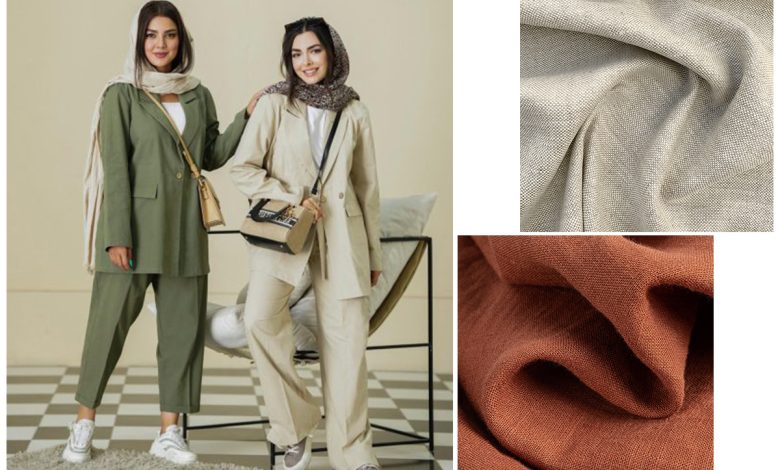 پارچه لینن نچرال برای دوخت کت و شلوارهای مد ۱۴۰۳