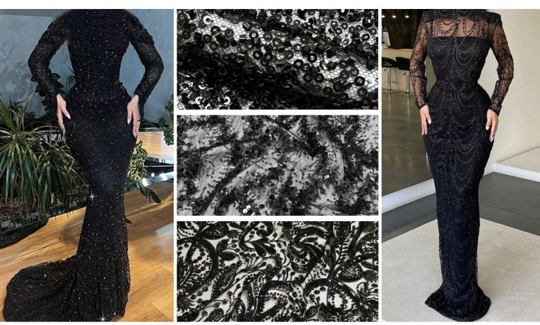 6-مدل-لباس-مجلسی-شیک-با-پارچه-مجلسی-کار-شده-مشکی