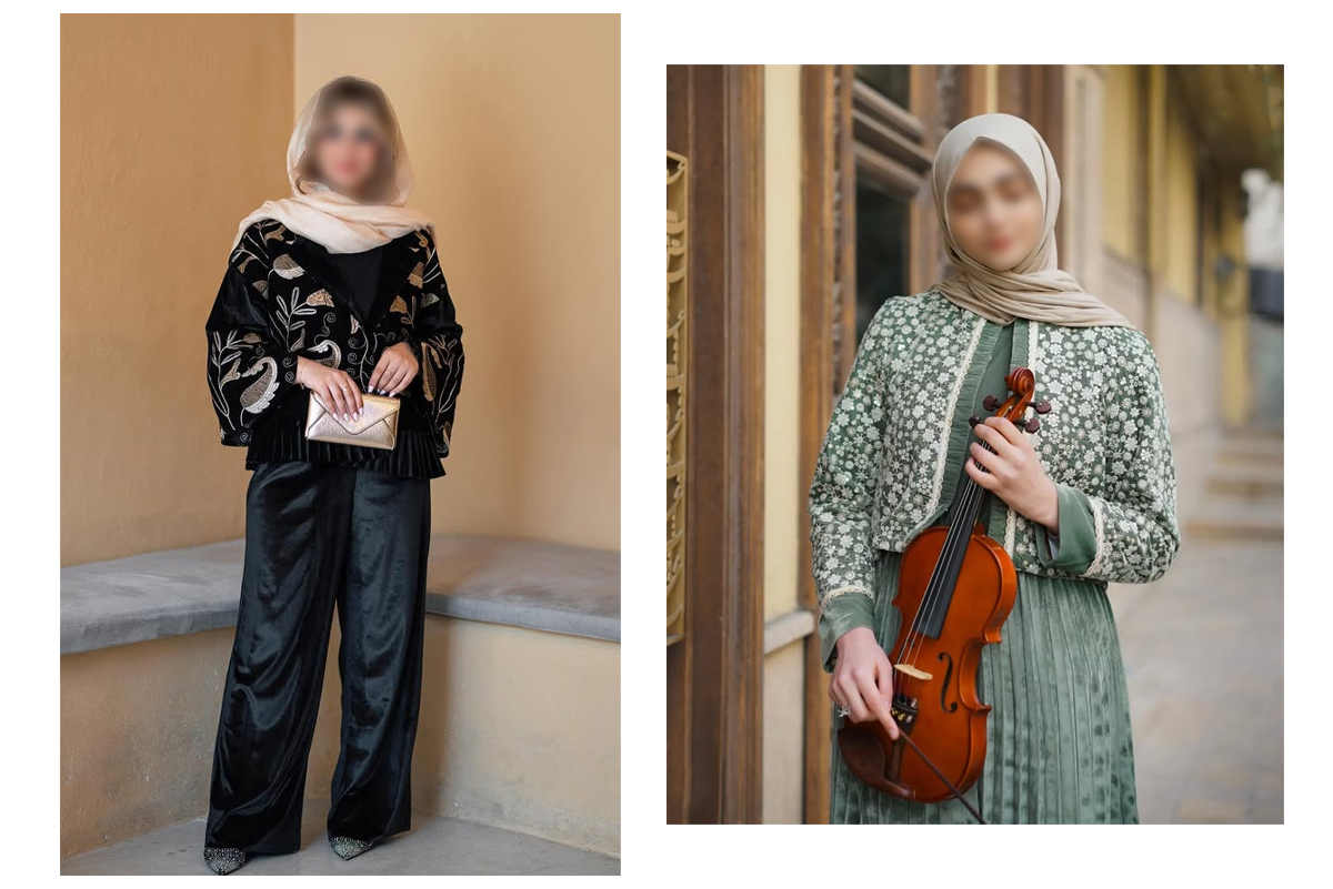 پارچه-سوزن-دوزی-ساده-و-پارچه-مخمل-در-کنار-هم
