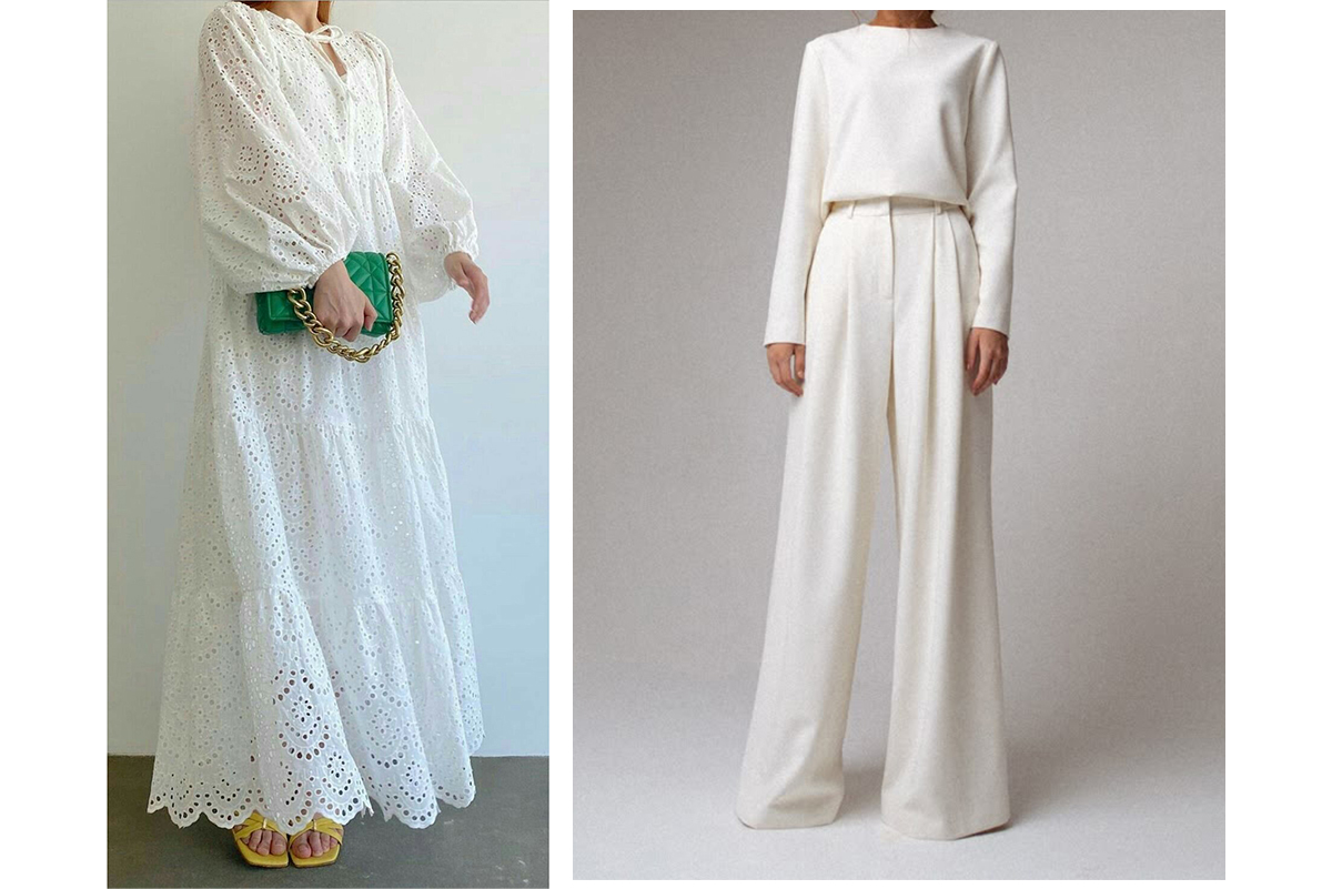 ایده‌ های استایل سفید برای روزهای گرم