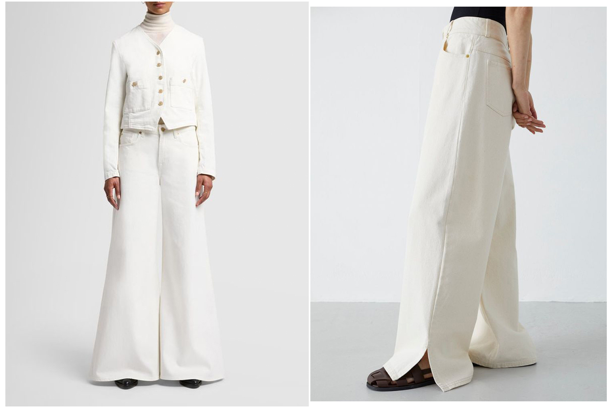 پارچه جین سفید