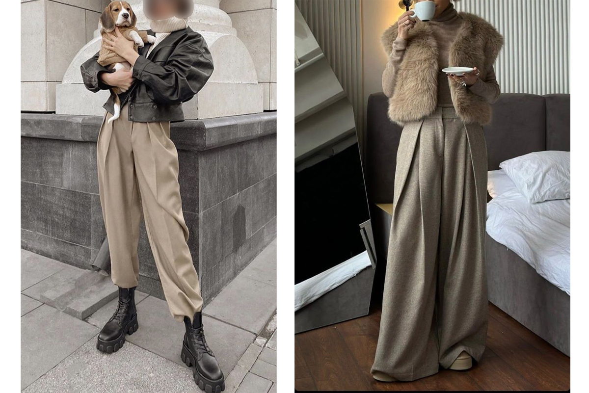 استایل-دخترانه-با-شلوار-زنانه-پارچه-ای