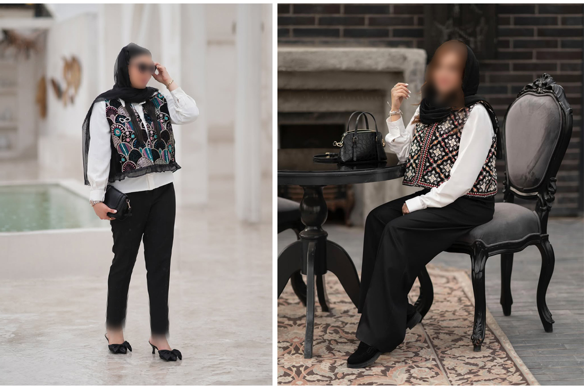 استایل-لایه-لایه-با-پارچه-سوزن-دوزی-هندی