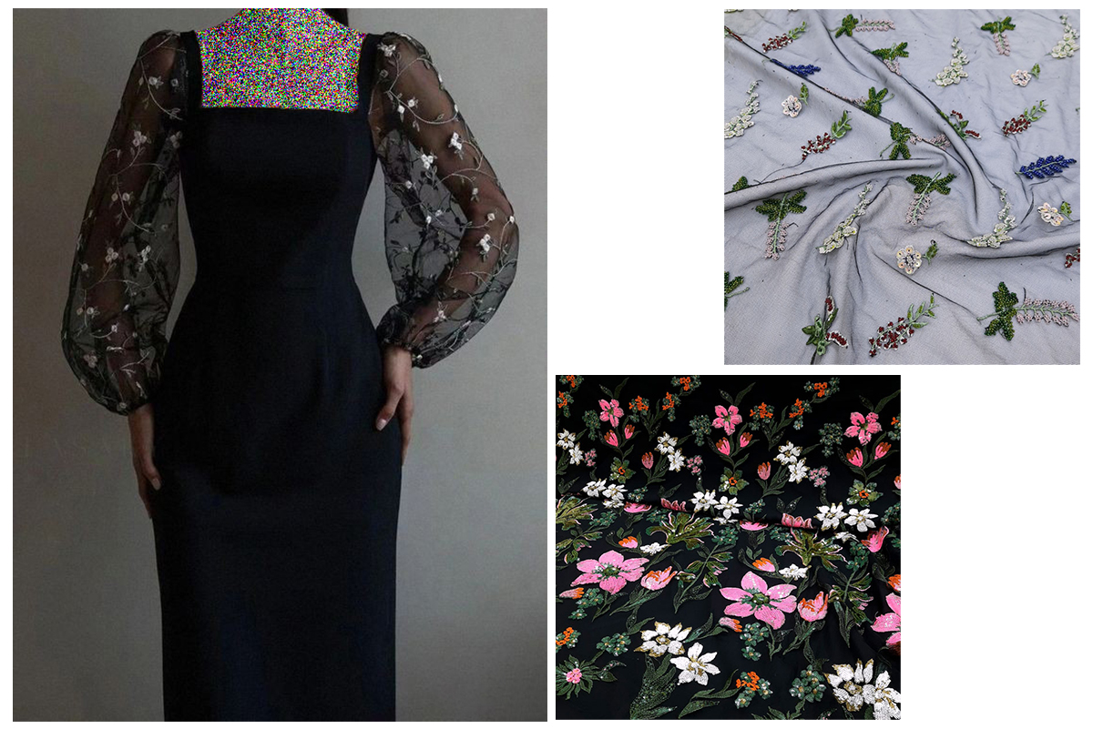 لباس مجلسی با آستین‌ های خاص