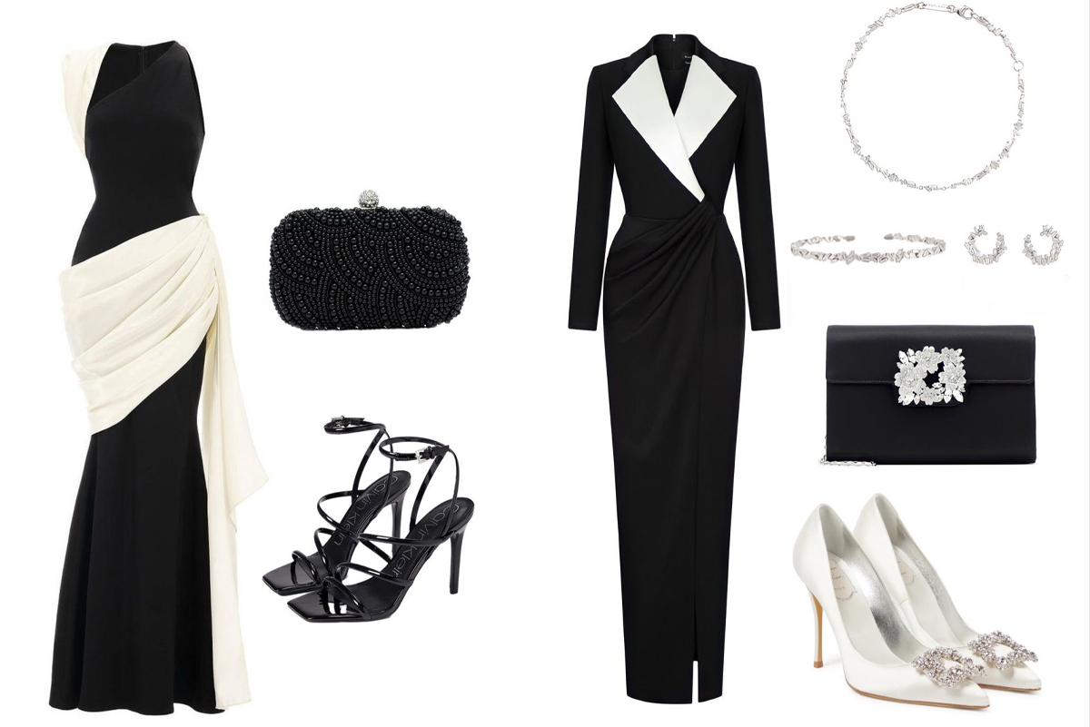 مشکی-و-پارچه-مجلسی-سفید؛-کلاسیک-و-همیشه-شیک2