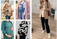 تصویر از 5 ایده استایل با لباس بارداری گرم مناسب پاییز