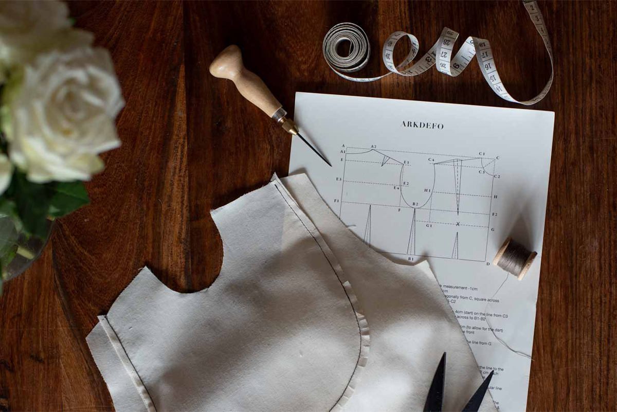 7.-تهیه-پاترون-قبل-از-دوخت-پارچه-اصلی