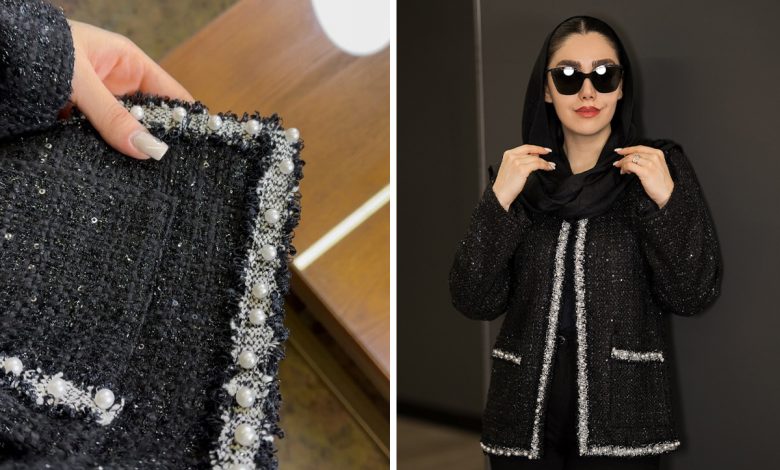 پارچه-شانل-کار-شده،-ترند-پاییز-1404-+-ایده-دوخت