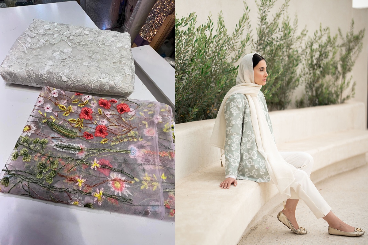 پارچه های سوزن دوزی؛ هنر روی لباس