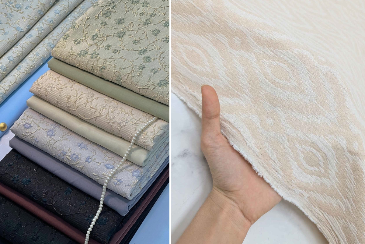 پارچه ژاکارد چیست؟ بافت، نقش ها و برتری هایش در لباس پاییزی