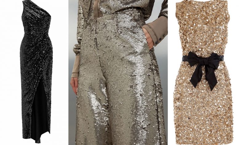 پارچه پولکی در ۵ رنگ پرفروش + ایده استایل