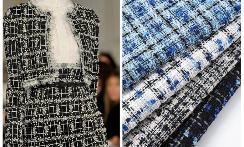 پارچه شانل چهارخونه برای داشتن استایلی خاص