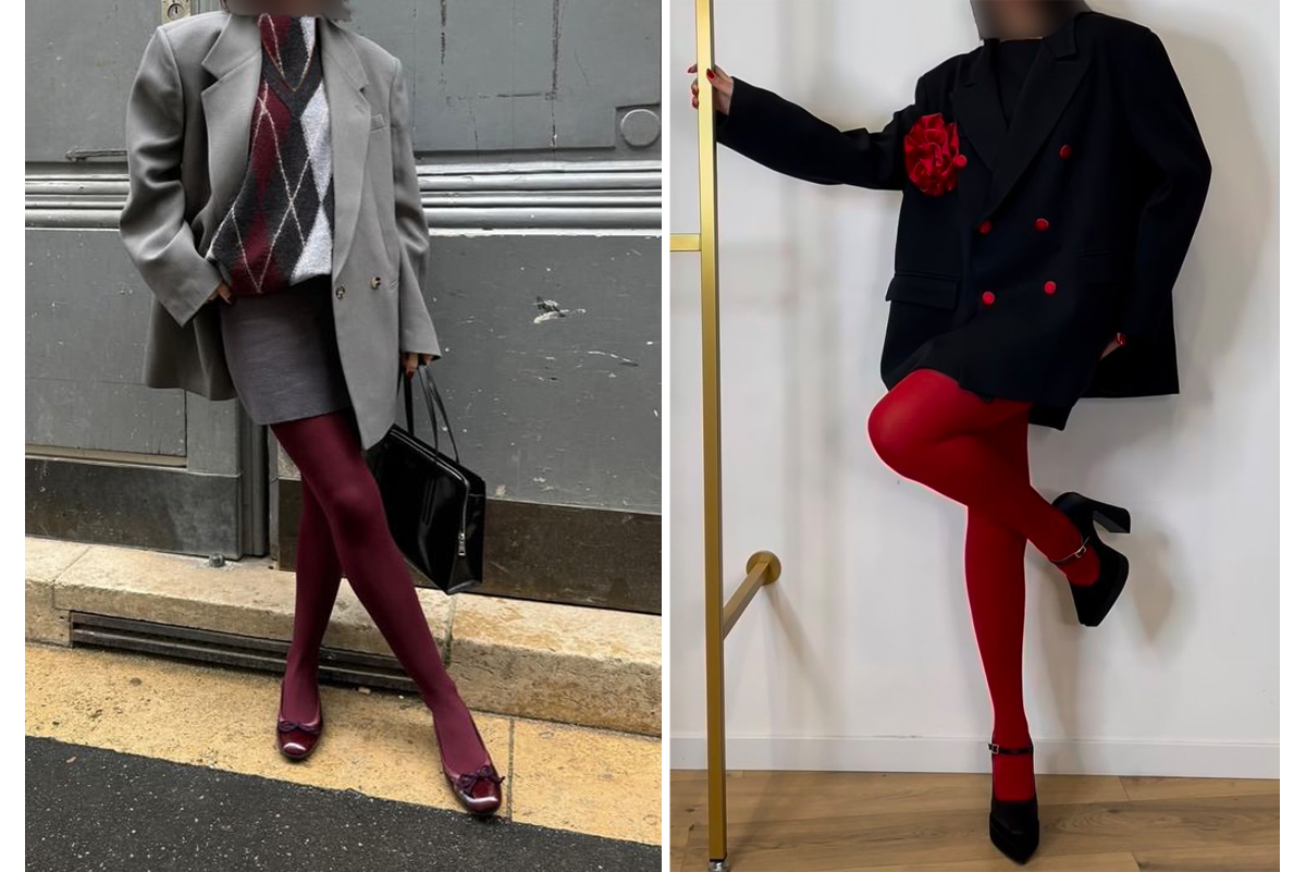 استایل-مهمونی-با-جوراب-شلواری