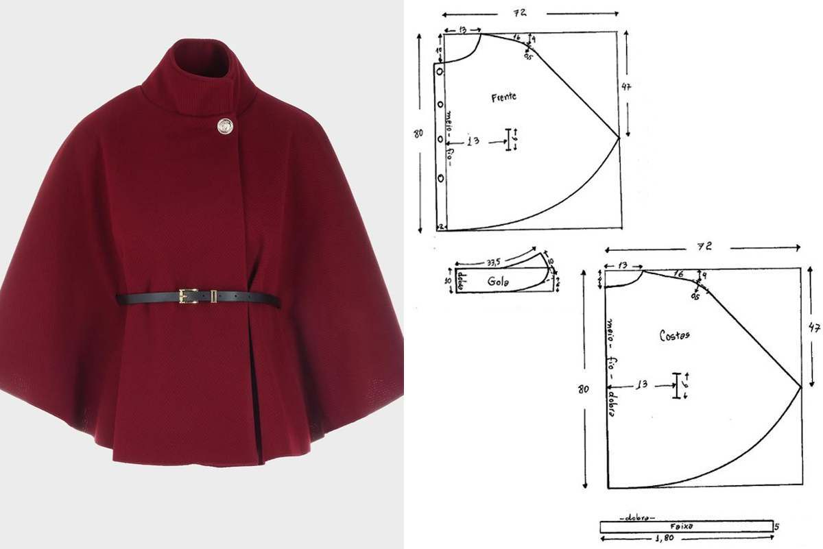 دوخت-شنل-پاییزه-بدون-الگو