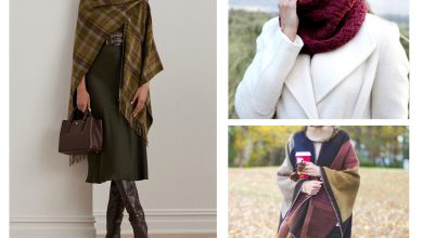 تصویر از شال پاییزه برای داشتن استایلی خاص و متفاوت