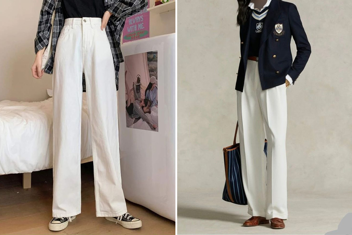 شلوار-سفید-فاق-بلند؛-بازگشت-دهه-90